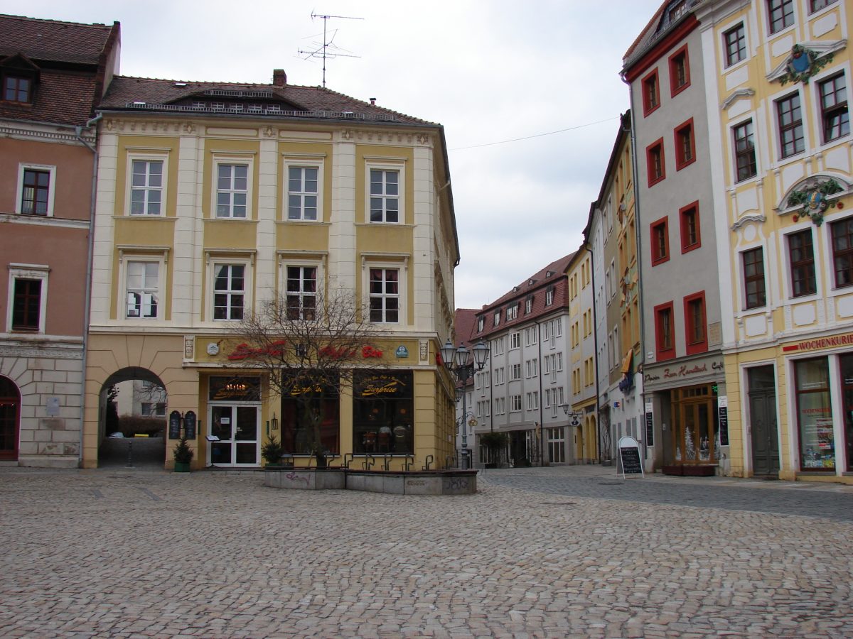 Bautzen. Hauptmarktund Reichenstraße. © LVA