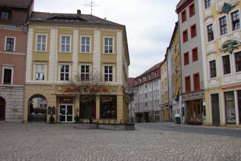 Bautzen. Hauptmarktund Reichenstraße. © LVA