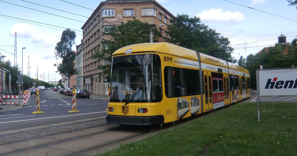 Dresden straßenbahn in Straßenbahn und